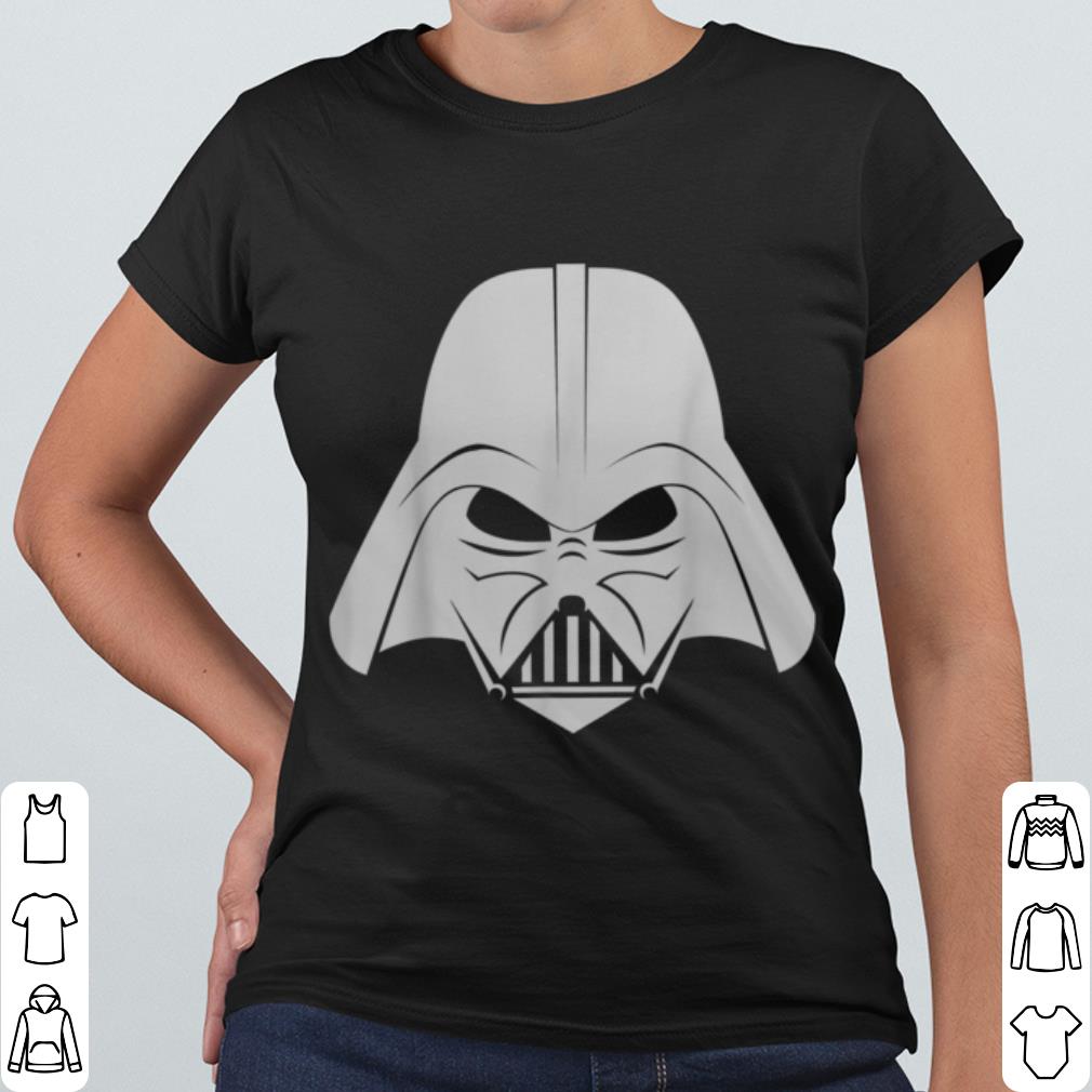 Premium Star Wars Darth Vader Helmet Silvered Out Graphic shirt