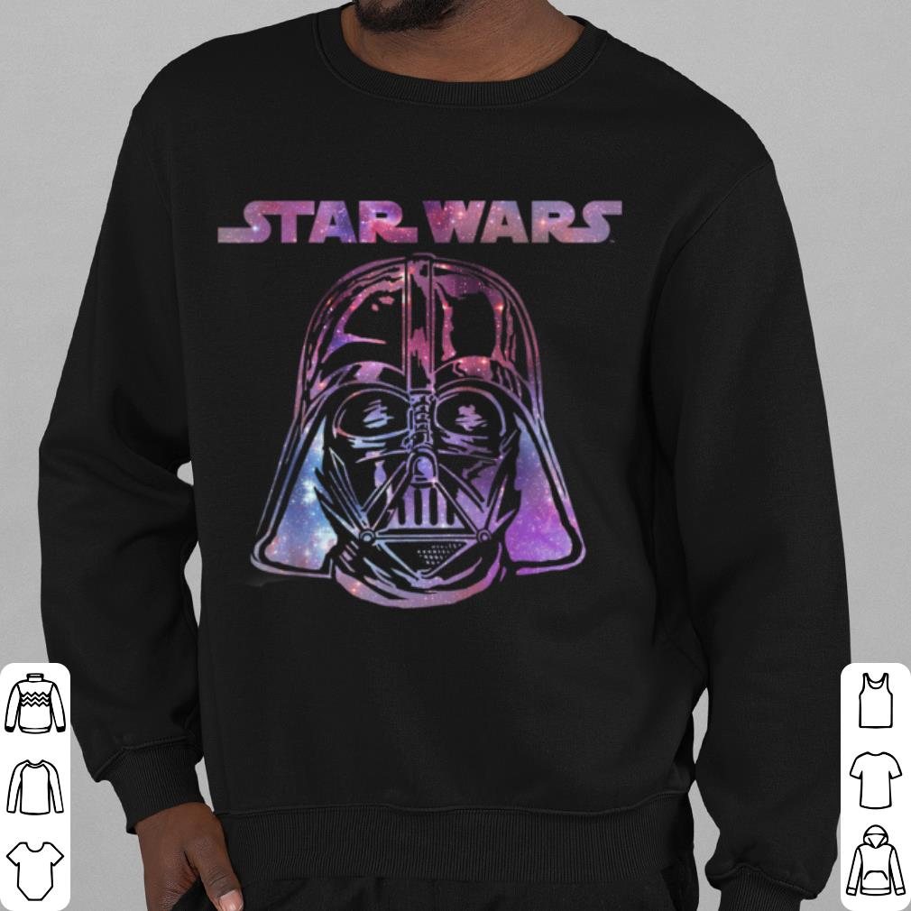 Cool Star Wars Darth Vader Galaxy Fill Logo Head Graphic shirt
