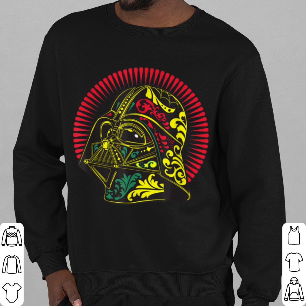 Nice Star Wars Darth Vader Helmet Sugar Skull shirt