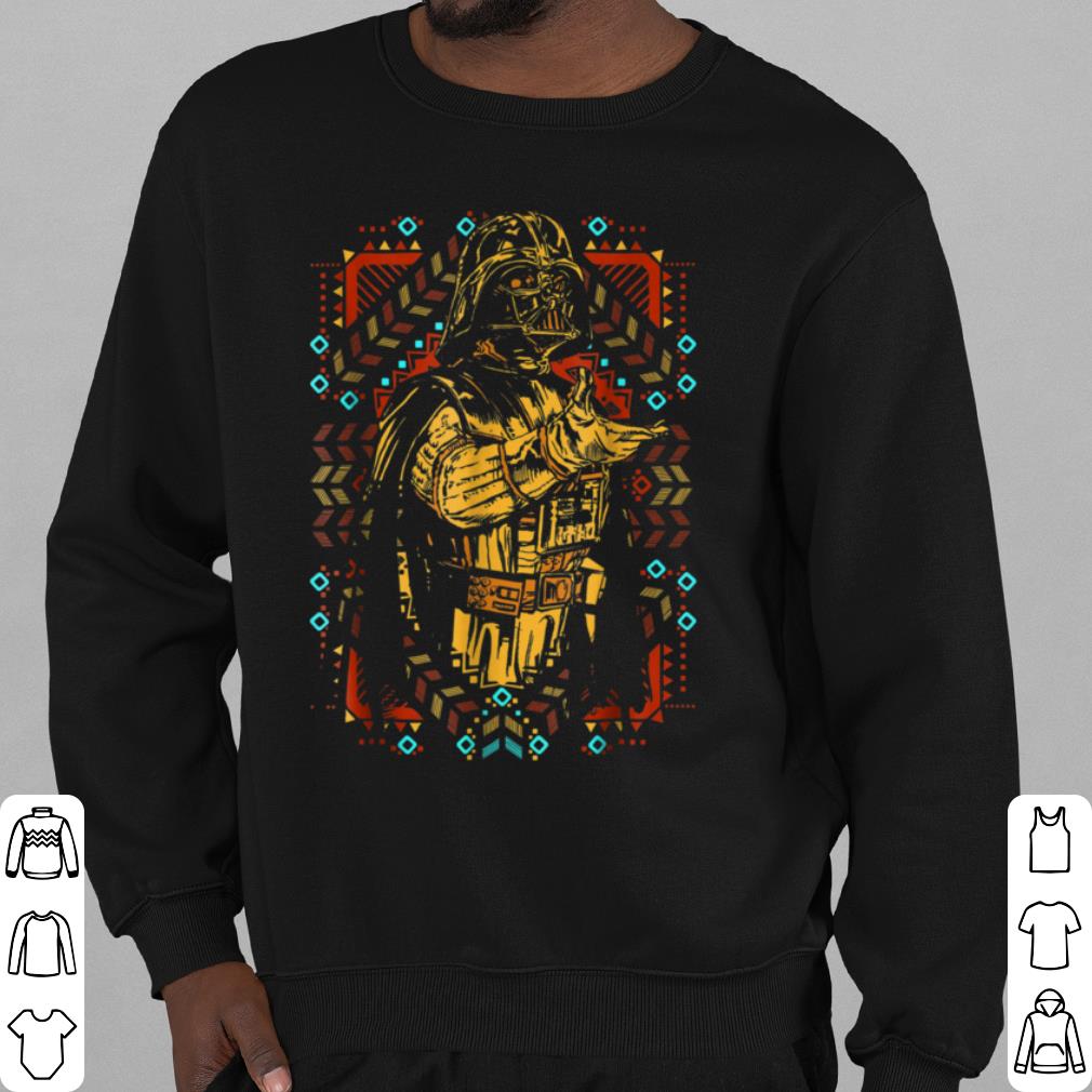 Hot Star Wars Darth Vader Geometric Gold Graphic shirt