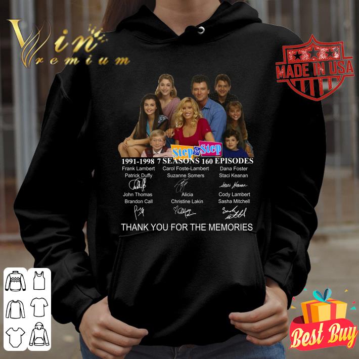Step by Step 1991-1998 signatures thank you for the memories shirt