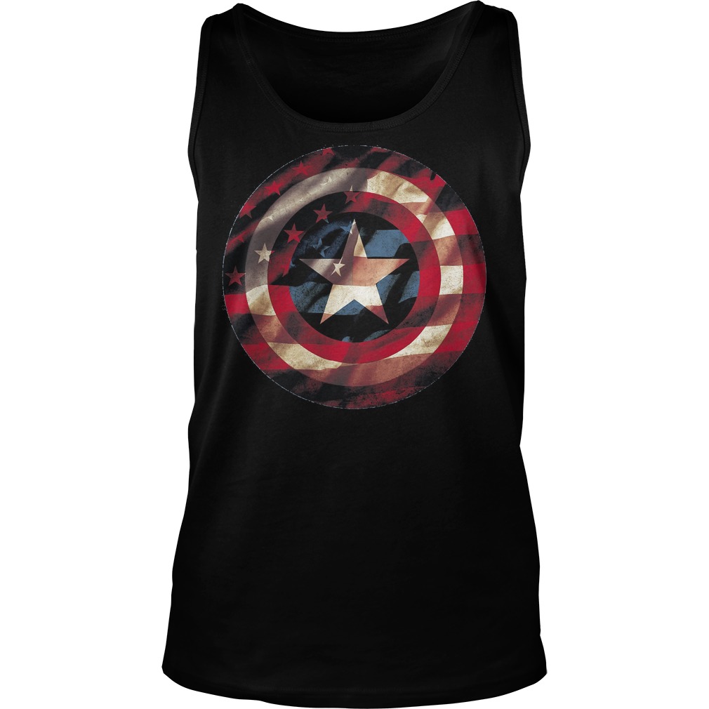 Marvel Captain America Avengers Shield Flag Shirt 19 Marvel Captain America Avengers Shield Flag Tanktop