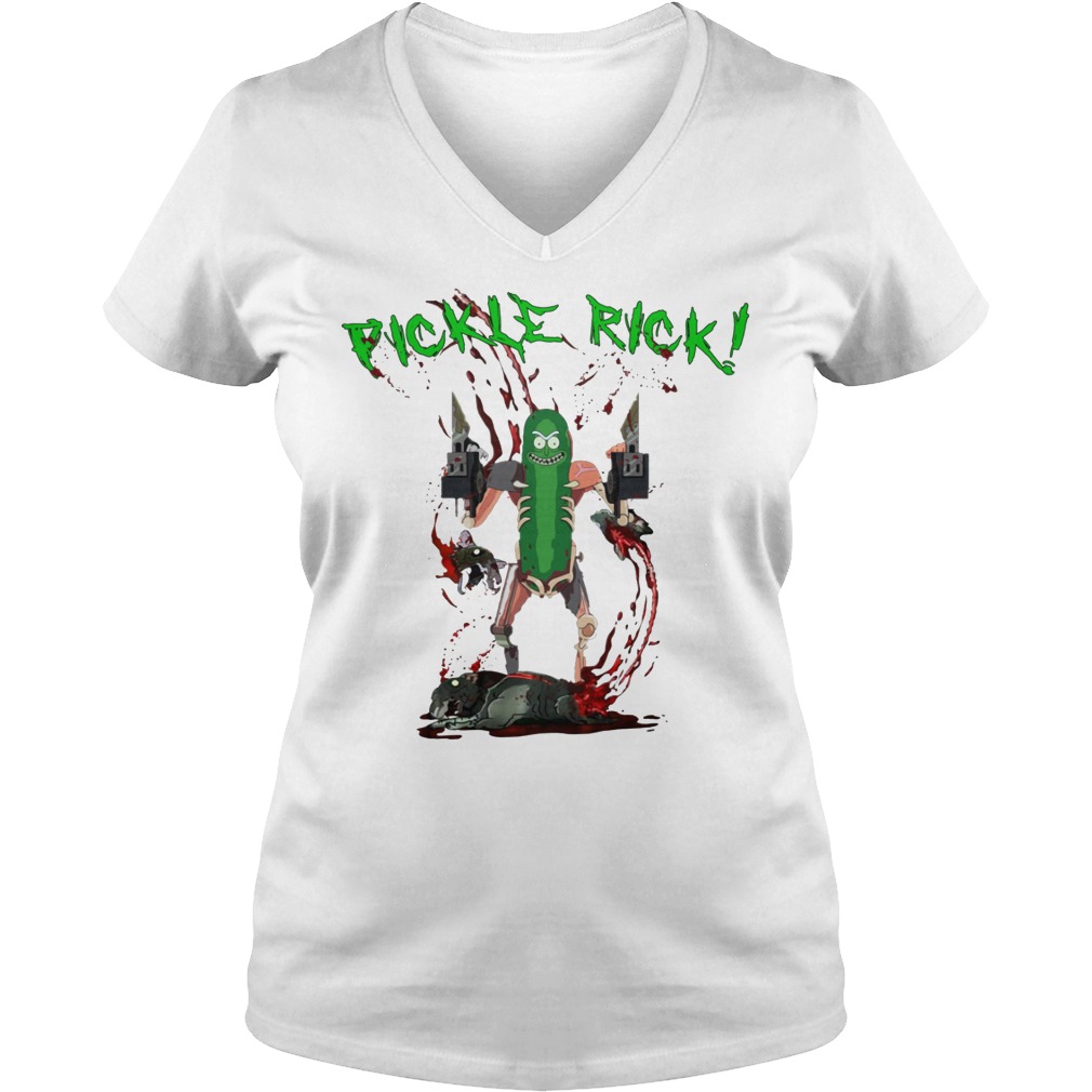 Rick And Morty Pickle Rick Monster Shirt 5 Rick And Morty Pickle Rick Monster V Neck