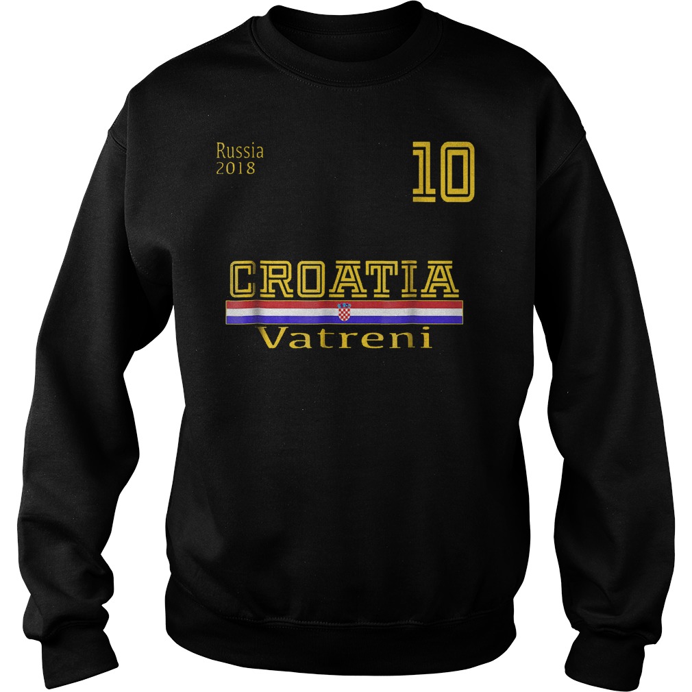 Croatia Vatreni No.10 T-Shirt 22 Croatia Vatreni No.10 T-Shirt Sweat Shirt