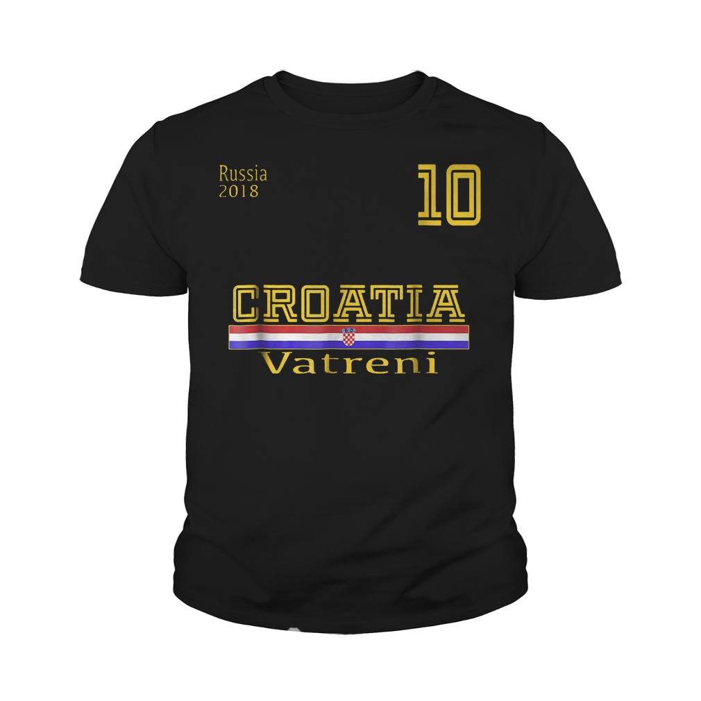 Croatia Vatreni No.10 T-Shirt 27 Croatia Vatreni No.10 T-Shirt Youth Tee