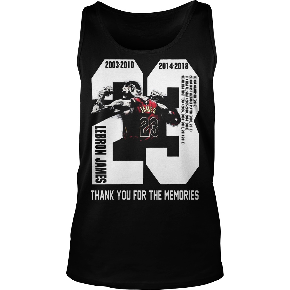 Lebron James Thank You For The Memories T-Shirt 21 Lebron James Thank You For The Memories T-Shirt Unisex Tank Top