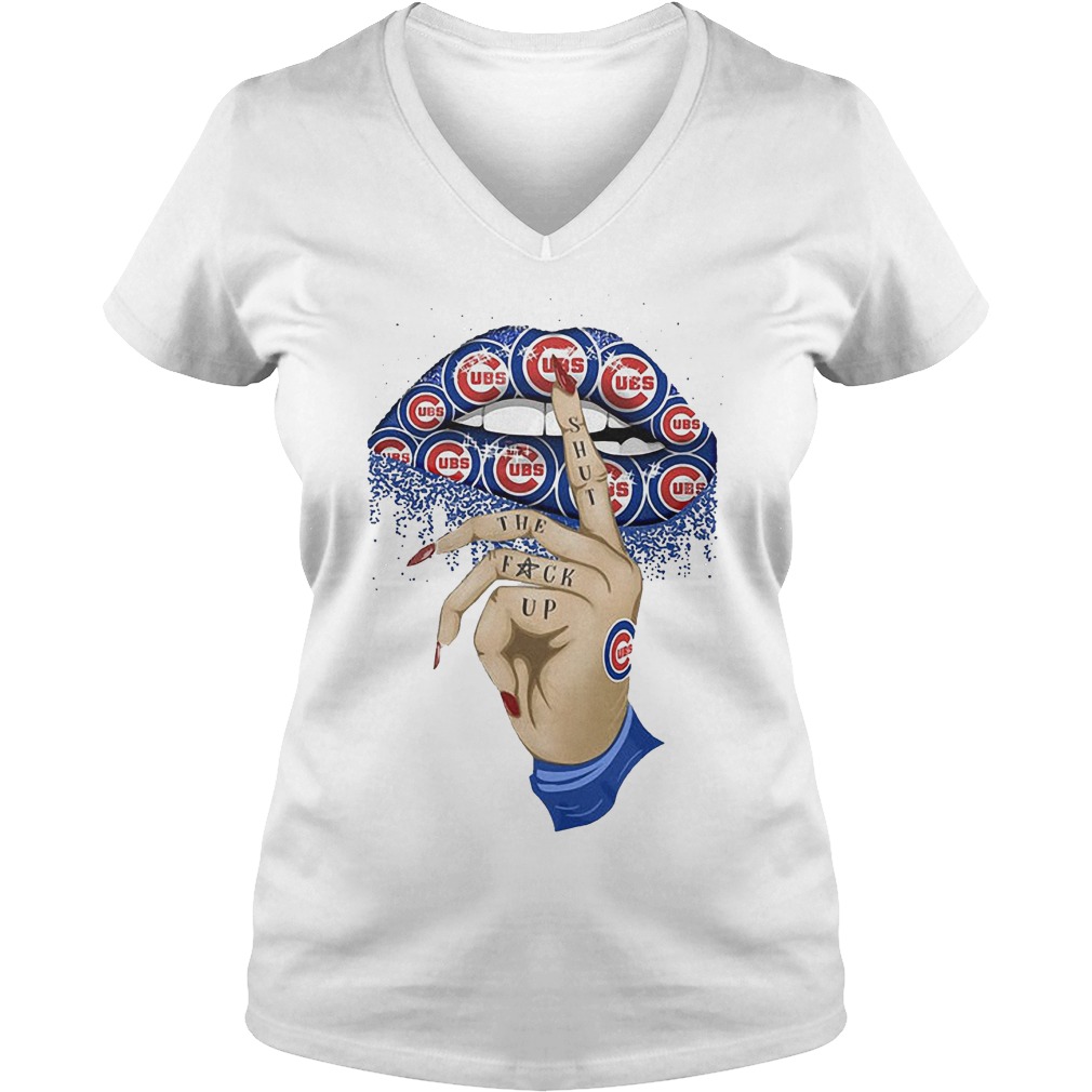 Chicago Cubs shut the fuck up shirt 4 Chicago Cubs shut the fuck up shirt Ladies V-Neck