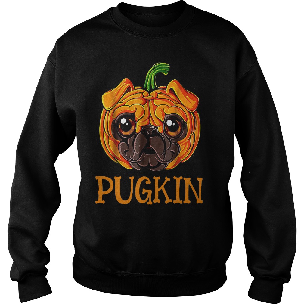 Halloween Pugkin dog shirt 11 Halloween Pugkin dog shirt Sweatshirt Unisex