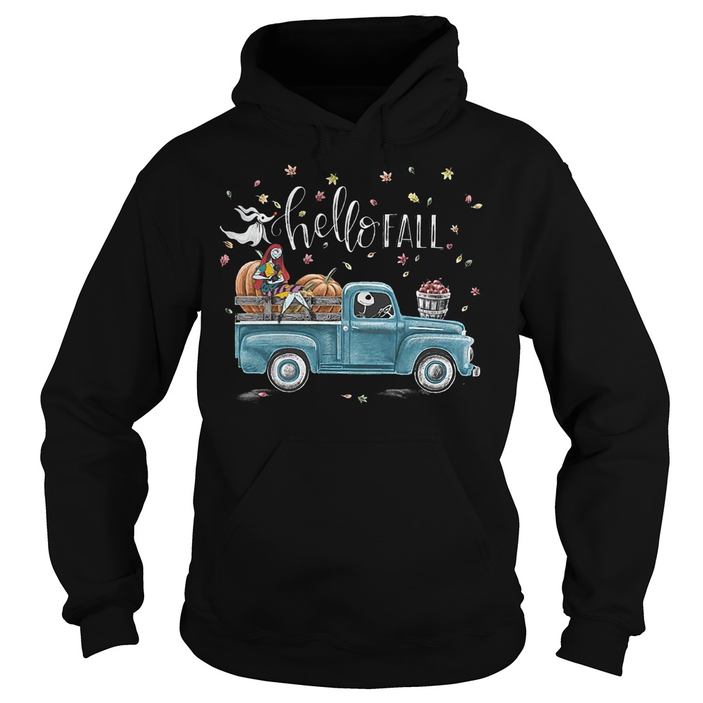 Sally and Jack Skellington hello fall shirt 8 Sally and Jack Skellington hello fall shirt Hoodie