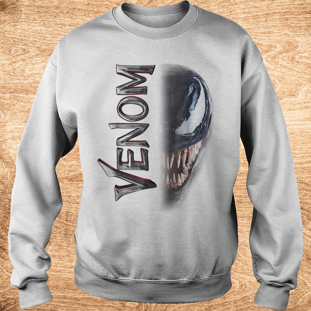 Marvel venom split down the middle Grin shirt 3 Marvel venom split down the middle Grin shirt Sweatshirt Unisex