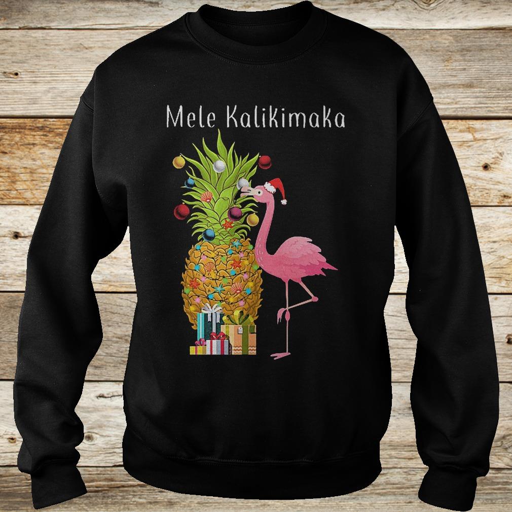 Mele Kalikimaka flamingo shirt 3 Mele Kalikimaka flamingo shirt Sweatshirt Unisex