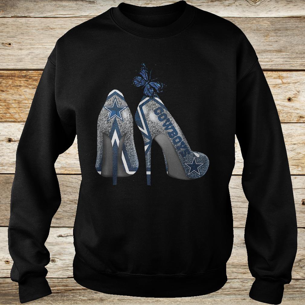 Official Dallas Cowboys Rhinestone heel shirt 11 Official Dallas Cowboys Rhinestone heel shirt Sweatshirt Unisex