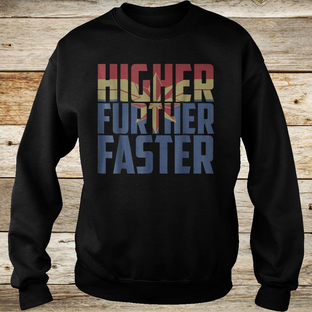 Official Marvel captain Marvel movie higher faster shirt 11 Official Marvel captain Marvel movie higher faster shirt Sweatshirt Unisex