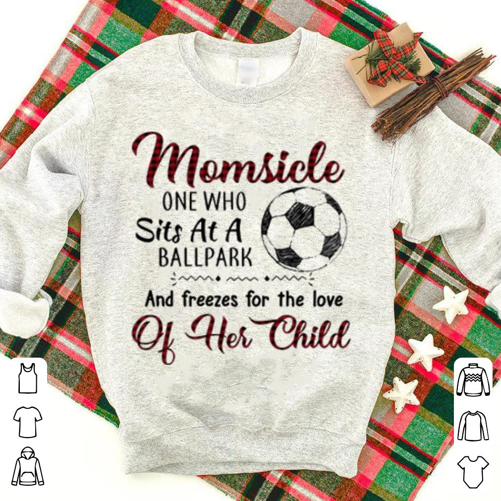 Momsicle one who sits at a ballpark and freezes for the love of her child shirt
