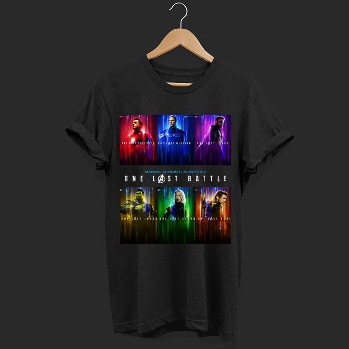 Marvel Avengers Endgame One Last Battle characters shirt