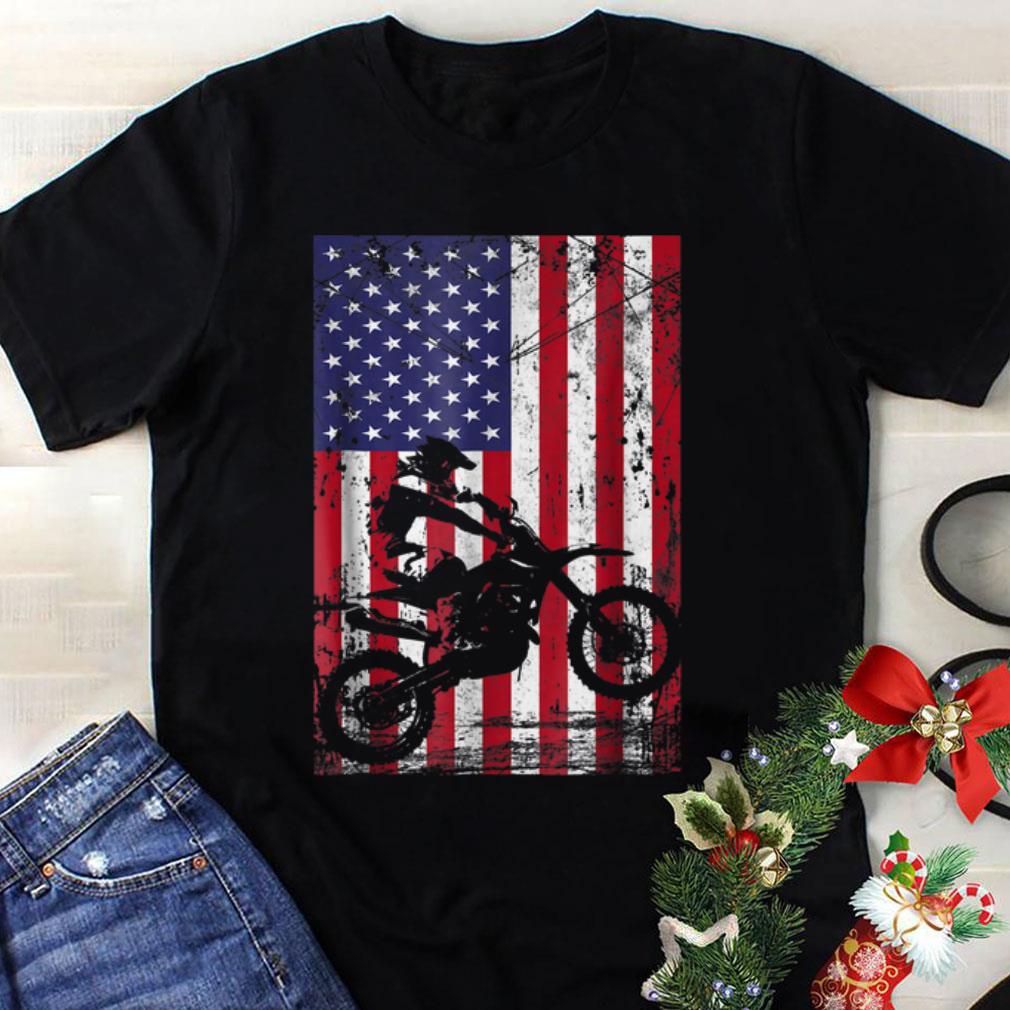 Awesome Dirt Bike American Flag shirt