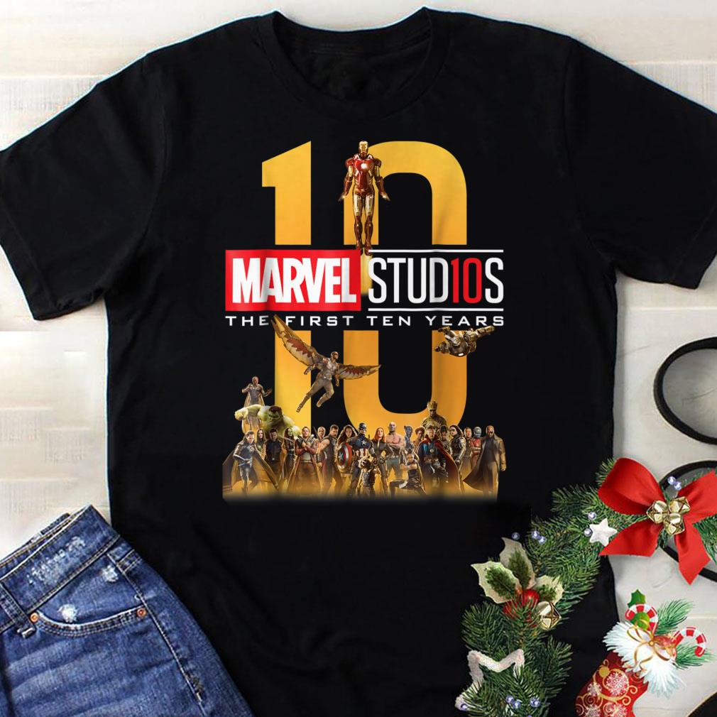 Awesome Marvel Studios First Ten Years Full shirt