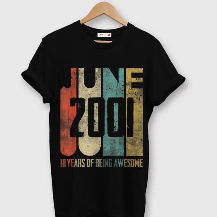Hot June 2001 18 Years Of being Awsome Shirt
