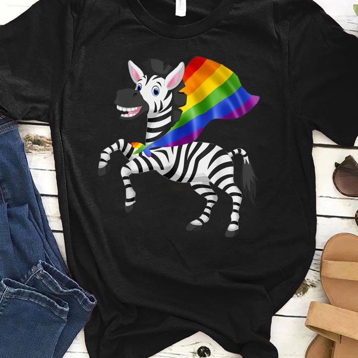 Original Gay Pride Flag Zebra shirt