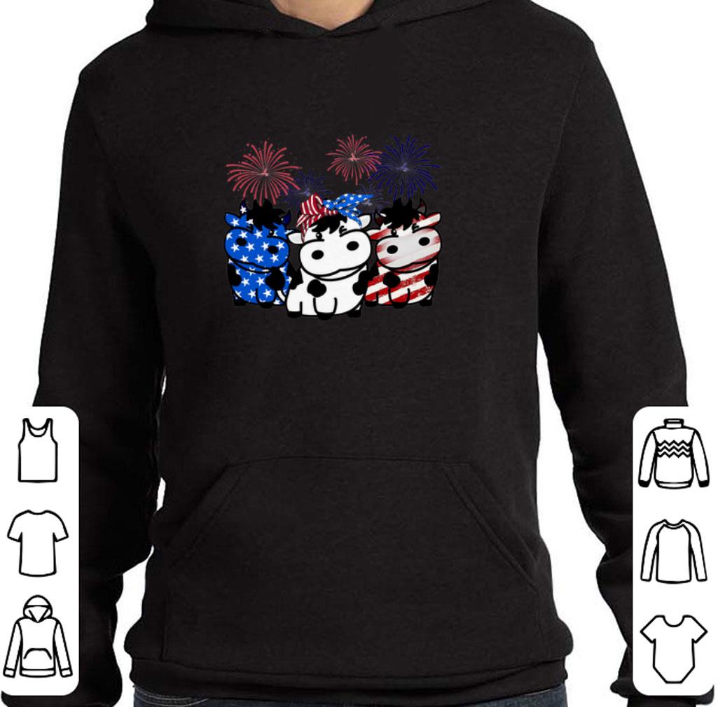 Premium Cow Red white and blue America flag shirt 6 Premium Cow Red white and blue America flag shirt