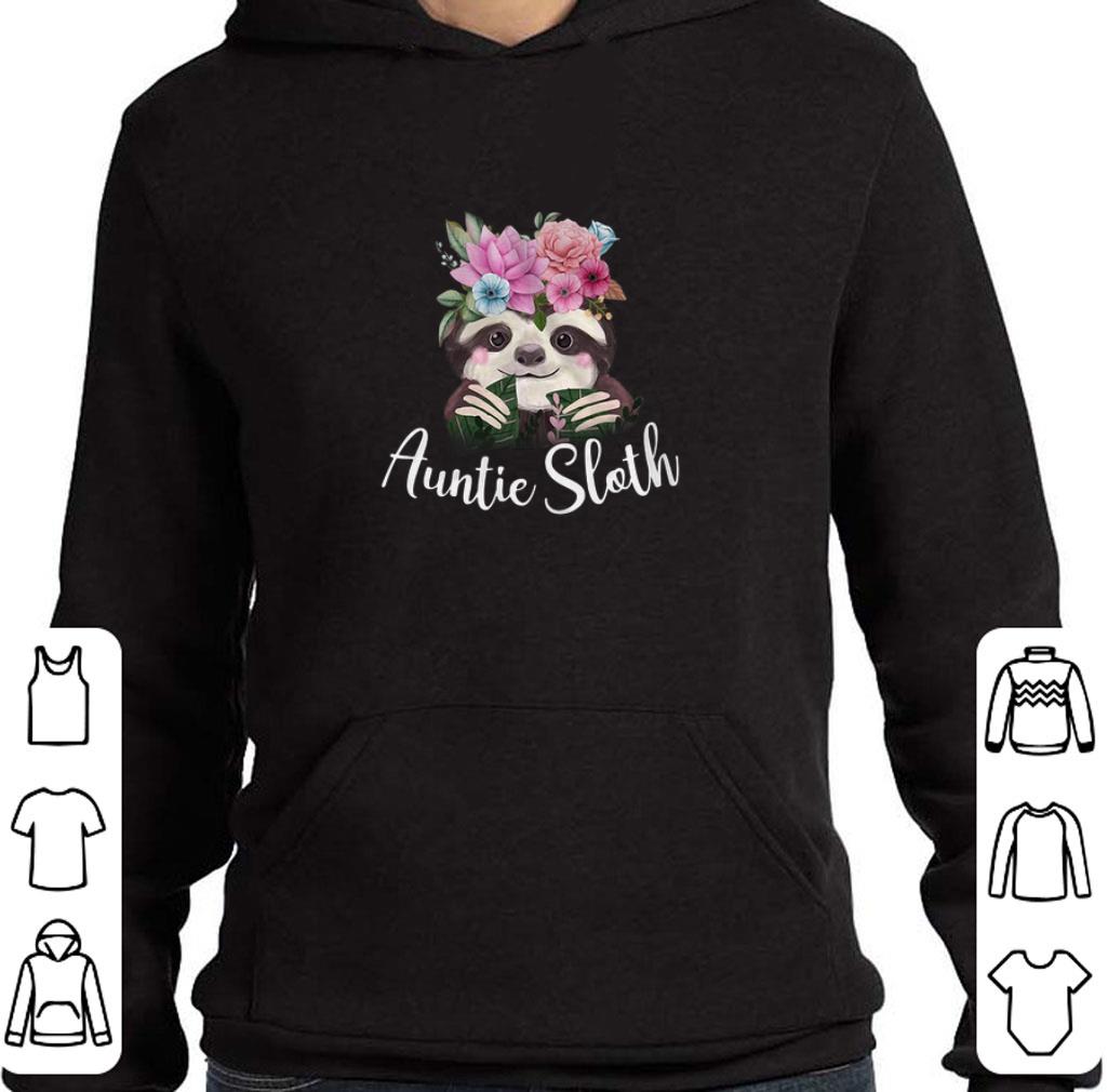 Premium Flower Auntie sloth shirt