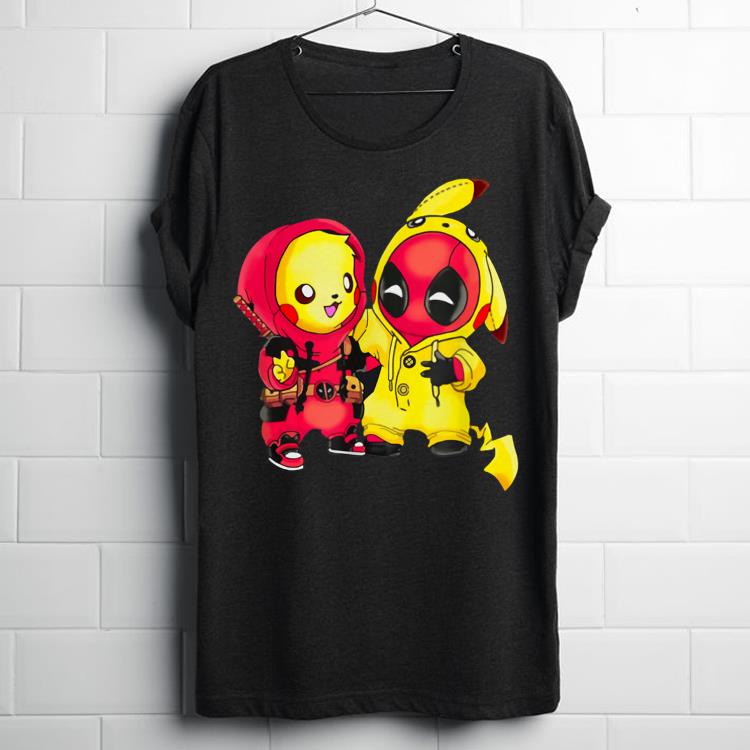 Premium Pikapool mashup pikachu and deadpool shirt