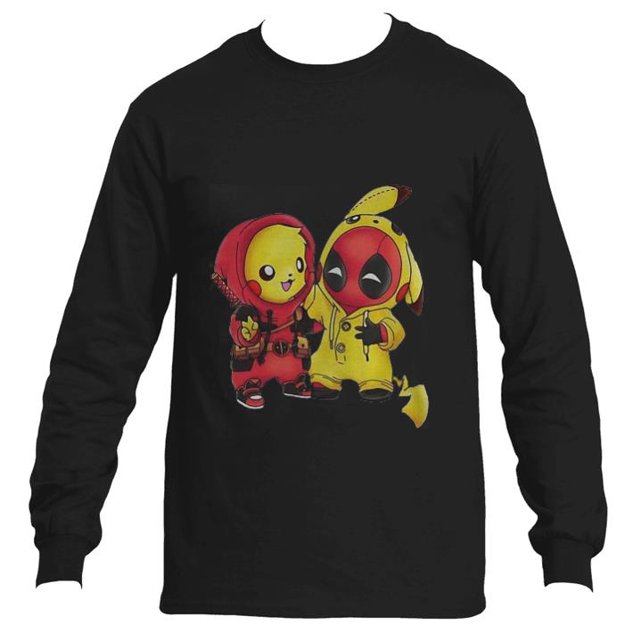 Premium Pokemon Pikachu and Deadpool shirt