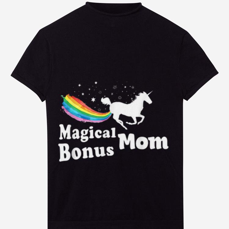 Top Magical Bonus Mom Unicorn Shirt