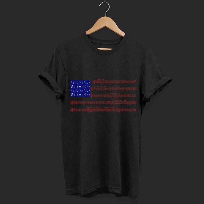 4th Of July Independence America Music Note Notes Flag shirt