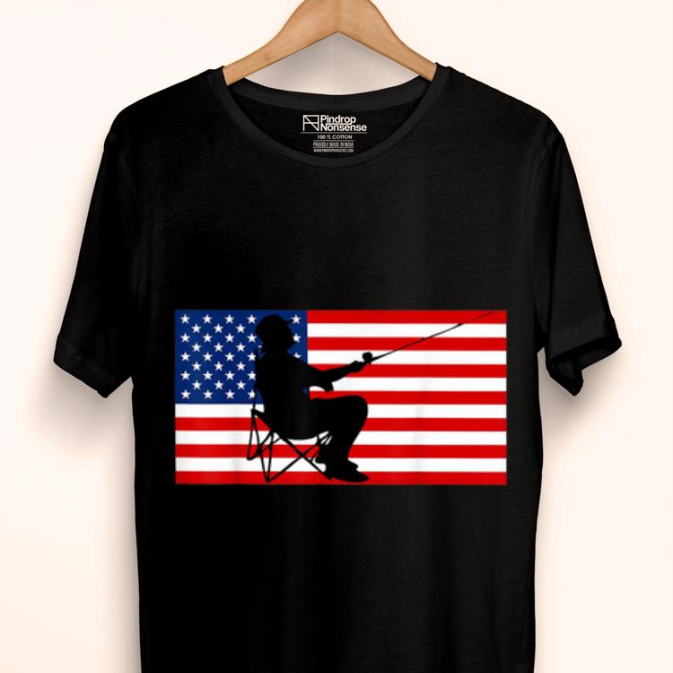 American Patriotic Fisherman 4th Of July shirt