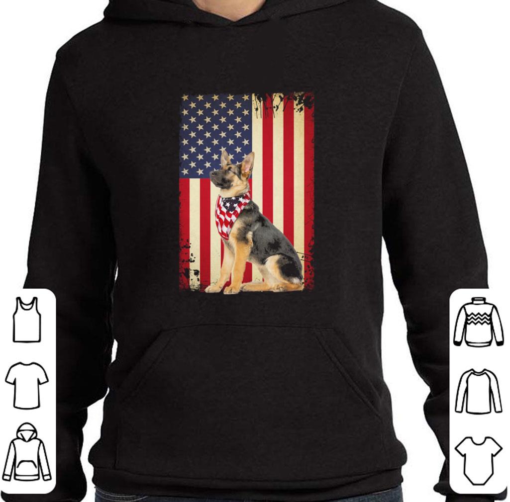 Awesome German Shepherd 4th Of July Independence Day American flag shirt