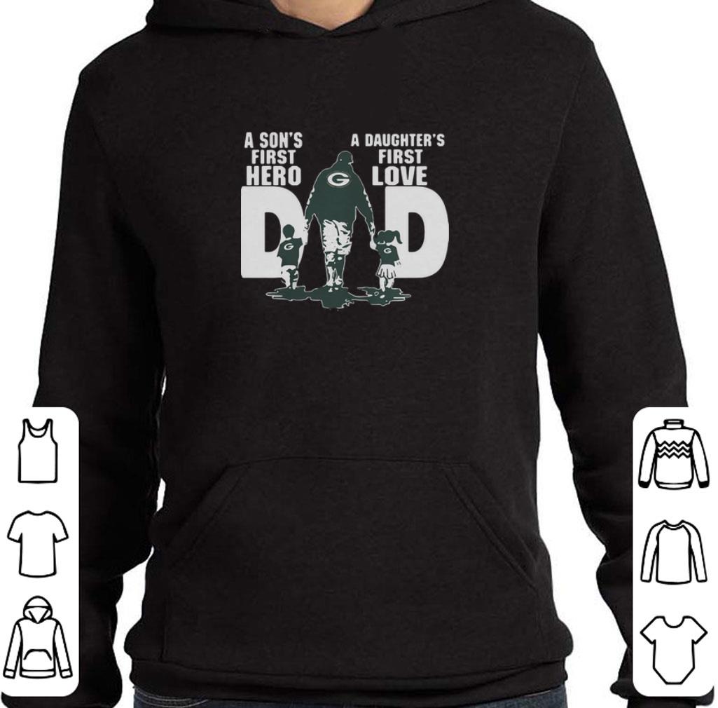 Awesome Green Bay Packers a son’s first hero a daughter’s first love shirt