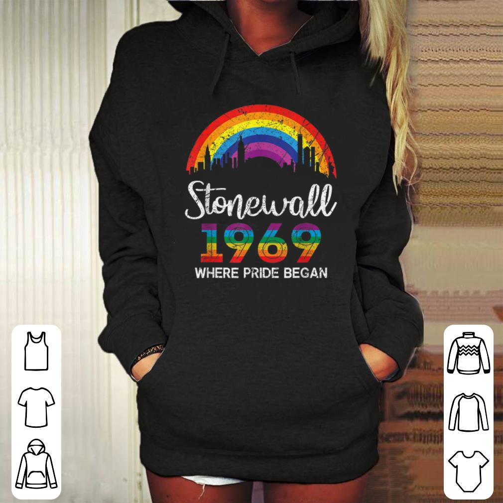 Awesome LGBT Stonewall 1969 Where Pride Began NCY World Pride shirt
