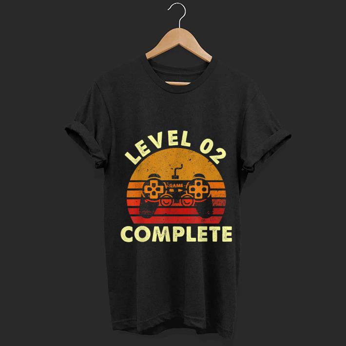 Awesome Level 2 Complete Vintage Video Game Day shirt