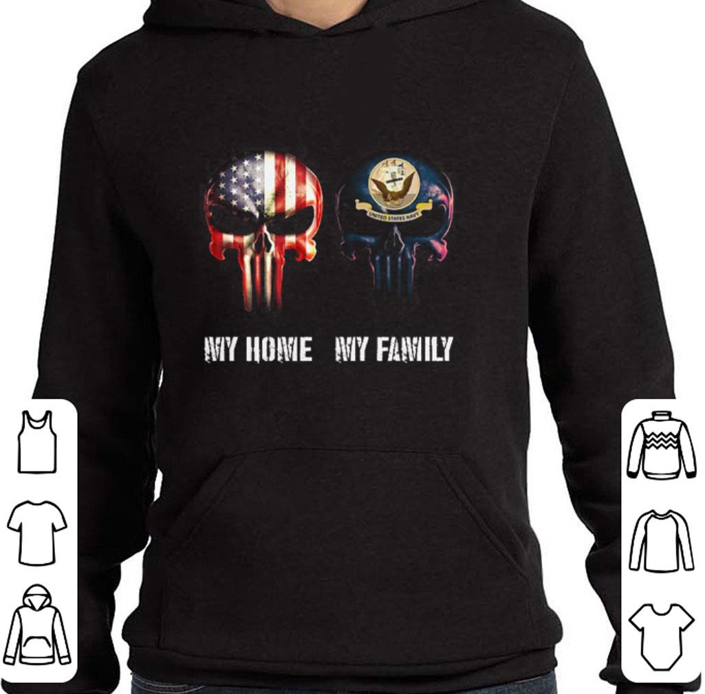 Awesome Skulls American flag my home United States Navy my family shirt 6 Awesome Skulls American flag my home United States Navy my family shirt
