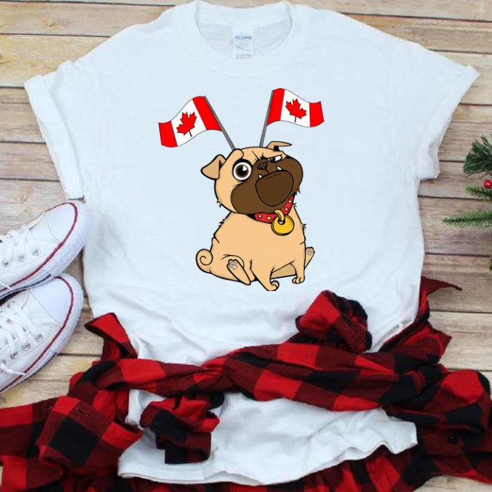 Canada National Flag Funny Pug Lover sjirt