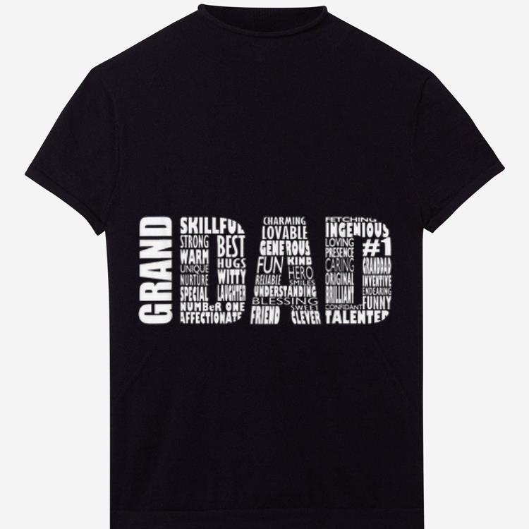 Granddad Word Cloud Fathers Day shirt