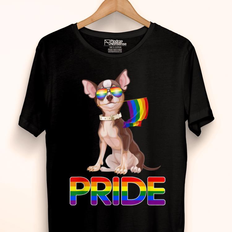 Lesbian Gay Pride LGBTQ Rainbow Tee Chihuahua Dog Gift shirt