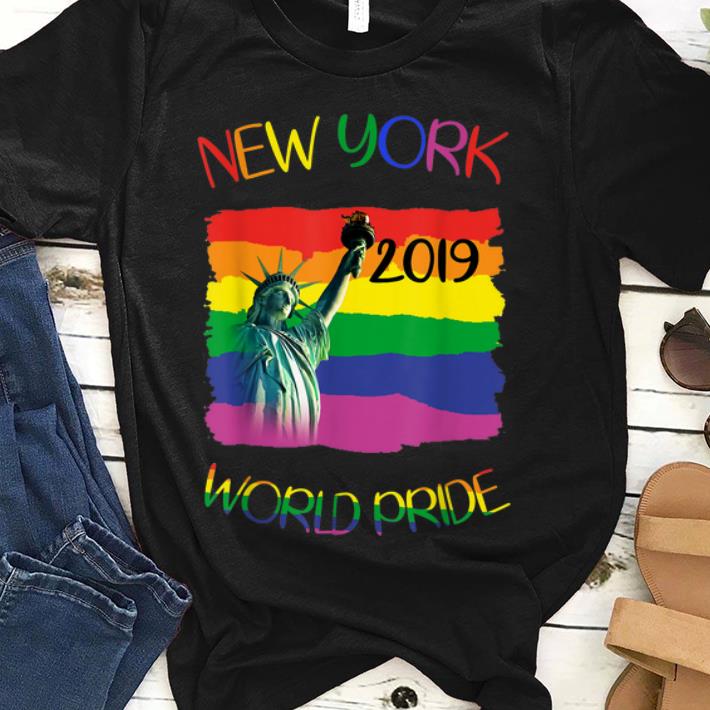 Liberty Enlightening The World Rainbow LGBT World Pride 2019 shirt