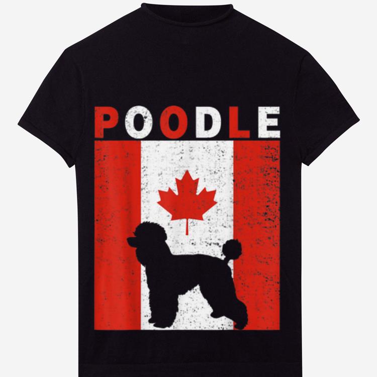 Official Poodle Poodle Canadian Flag 1st July Shirt