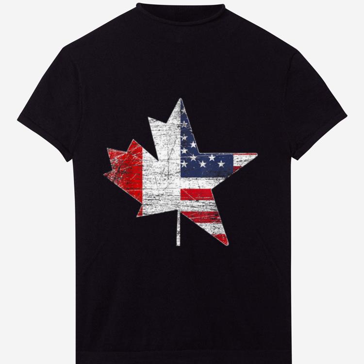 Original Canadian American USA Canada Flag Maple Leaf shirt