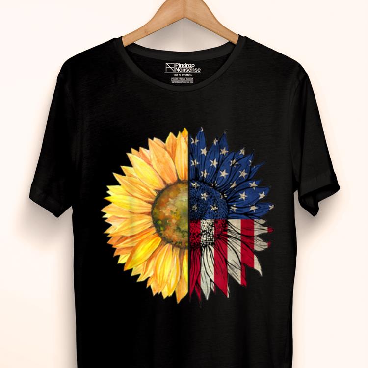 Original Independence Day Sunflower American USA Flag 4th Of July shirt