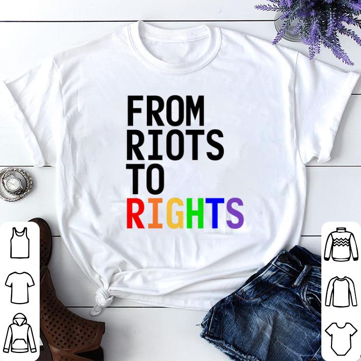Original LGBTQ Pride Month Rainbow From Riots To Rights Gay Pride shirt 2 Original LGBTQ Pride Month Rainbow From Riots To Rights Gay Pride shirt
