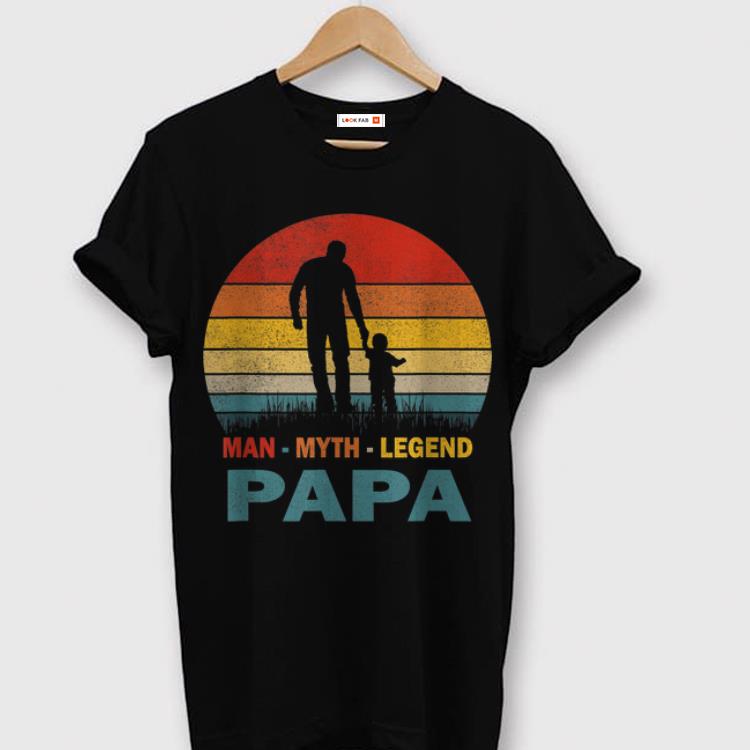 Papa Man Myth Legend Father Day Vintage shirt