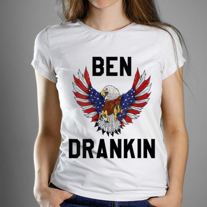 Premium Ben Drankin 4th Of July Independence Day Eagle American Flag Shirt