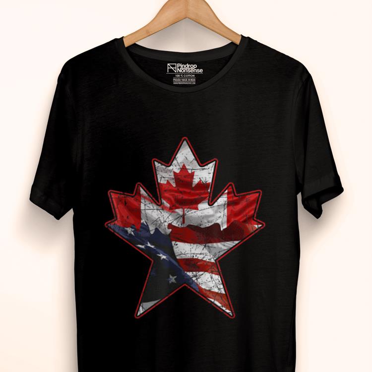 Premium Canadian American Flag Useh Maple Leaf Gift shirt