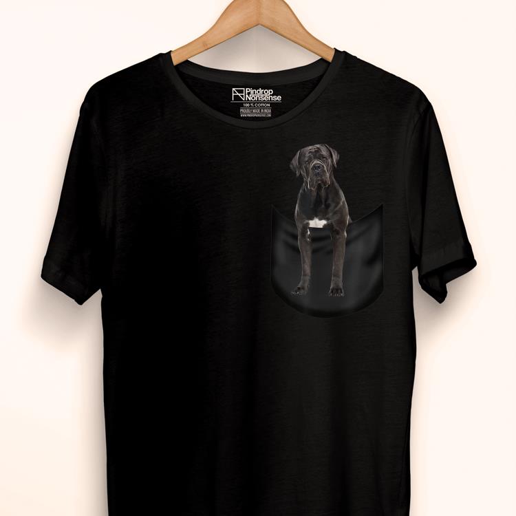 Premium Cane Corso Pocket Funny Father's Day Dog Gifts Shirt