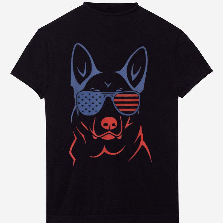 Premium German Shepherd Patriotic American Flag Dog shirt