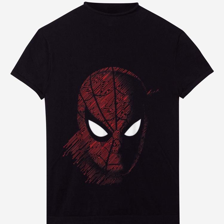 Premium Marvel Spider-man Far From Home Tech Build-up Fill Portrait Shirt
