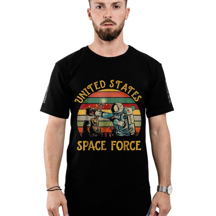 Premium Retro Vintage United States Space Force Punch The Alien shirt 2 Premium Retro Vintage United States Space Force Punch The Alien shirt 2